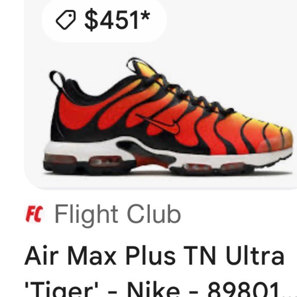 Nike Air Max Plus TN Ultra Red-Orange Gradient with Black - Picture 2 of 4